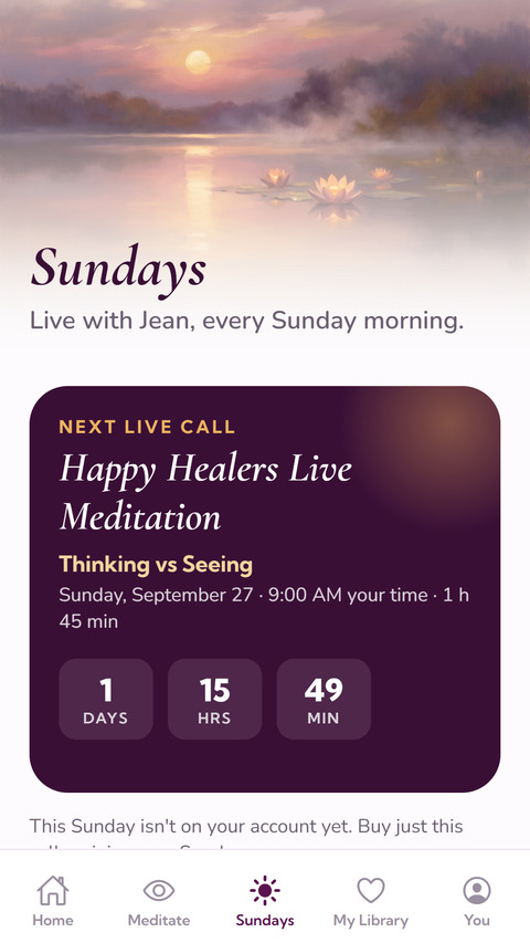 Sundays in the CHALICE app